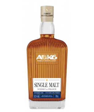 ABK6 Family Distillery Single Malt Whisky de France 52,5% Élevé en fûts de Chêne Américain